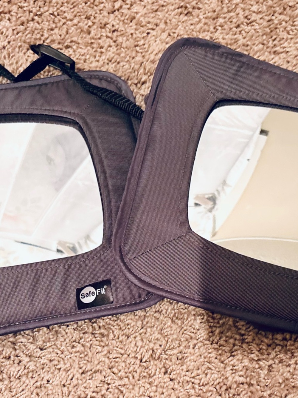 Kids Car Seat Mirror — Brown